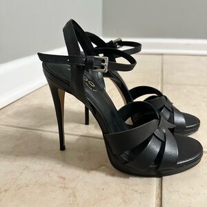 Aldo Black Strappy Heels